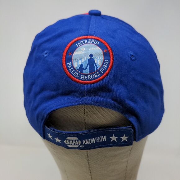 Napa Racing Men's Strapback Hat Blue OSFM Embroidered Logo Fallen Heroes Fund - Picture 9 of 15